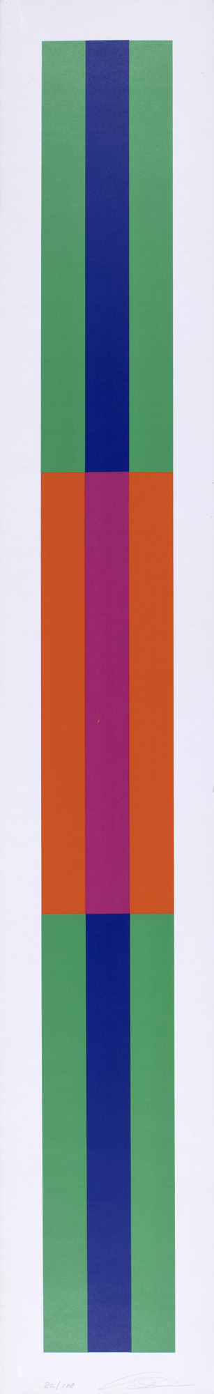 Richard Paul Lohse, Symmetrie von Vertikalen