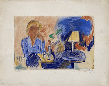 6 Werke: Zwei Jungen, 1913; Mädchenkopf, 1925; Dame am Tisch, 1925; Zwei Akte, 1925; Zwei Reiter, 1925; Akte, 1925.