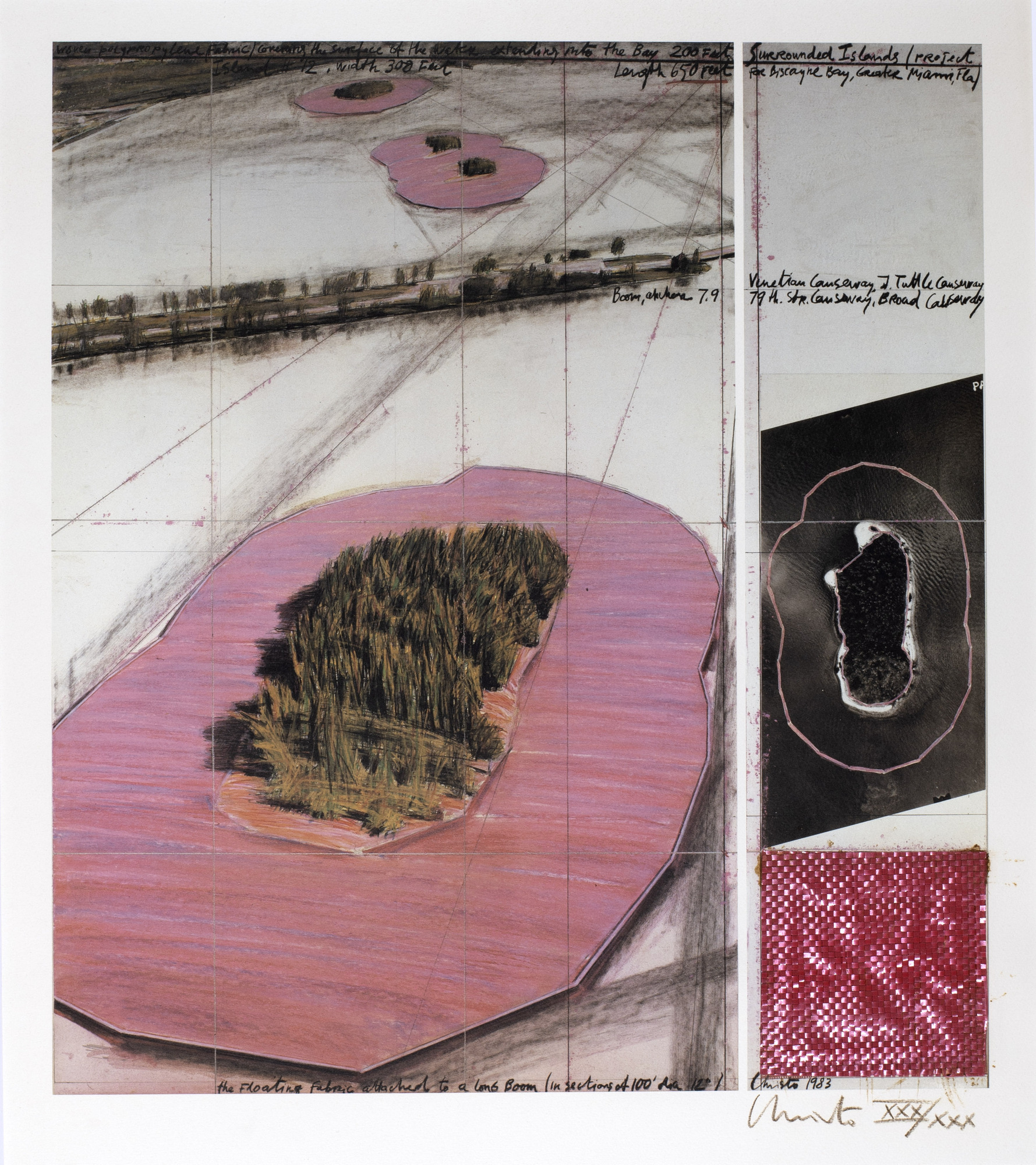 Christo, Surrounded Islands, Project for Biscayne Bay, Greater Miami, Florida
