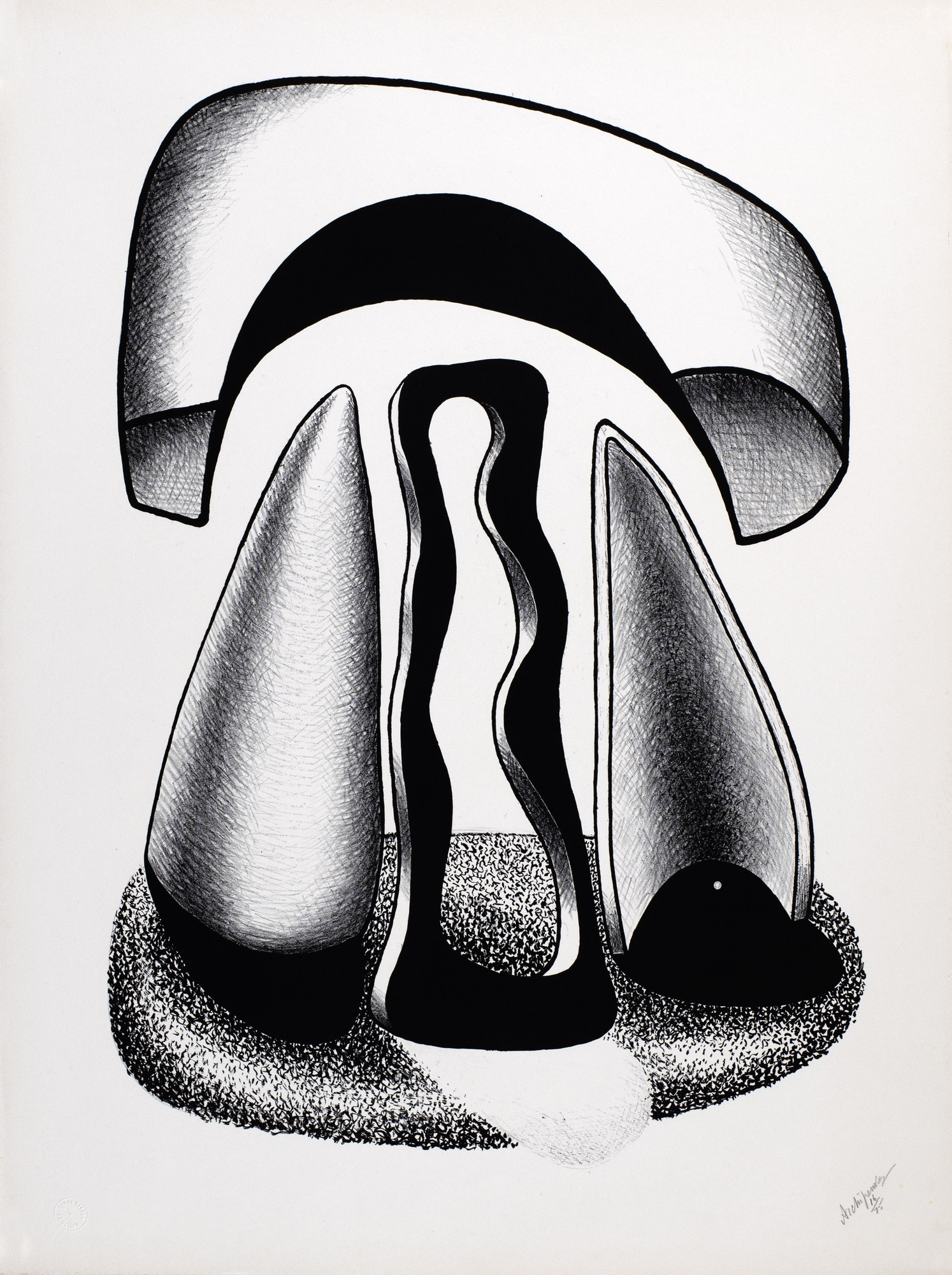 Alexander Archipenko, 9 sheets from: Les formes vivantes