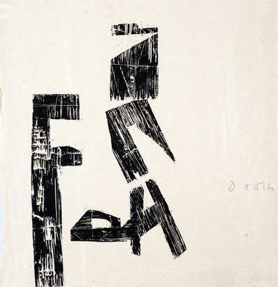 2 sheets: Animals and Men, 1973; Exlibris "Franz", 1952