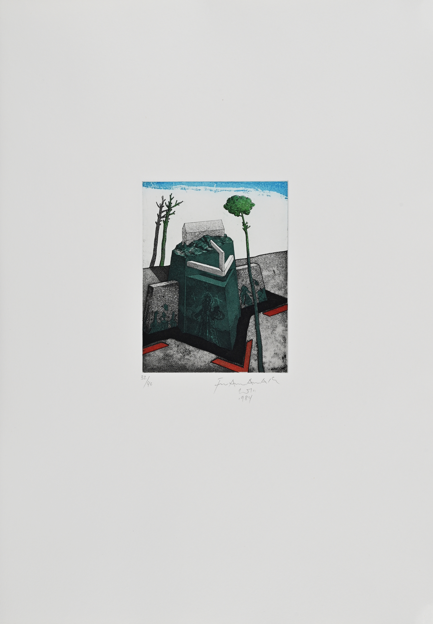 Franz Anatol Wyss, 2 Portfolios: Neuzeit oder Der Mensch hat auf Sand gebaut, 1984; Endzeit oder die Wege zum Ruhm, 1973