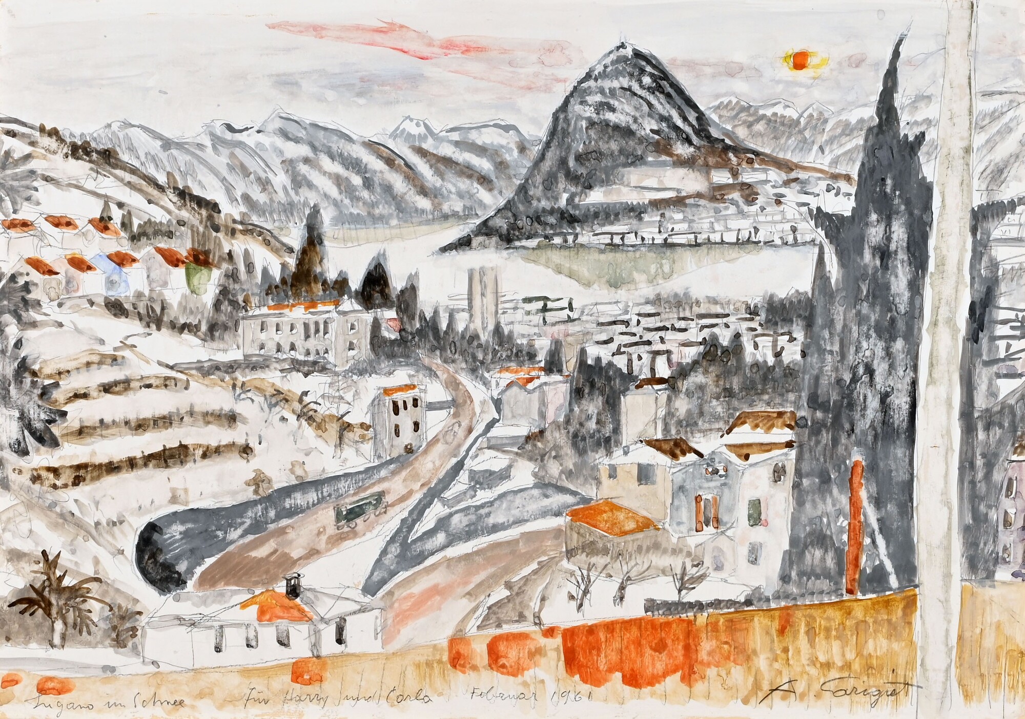 Alois Carigiet, Lugano im Schnee