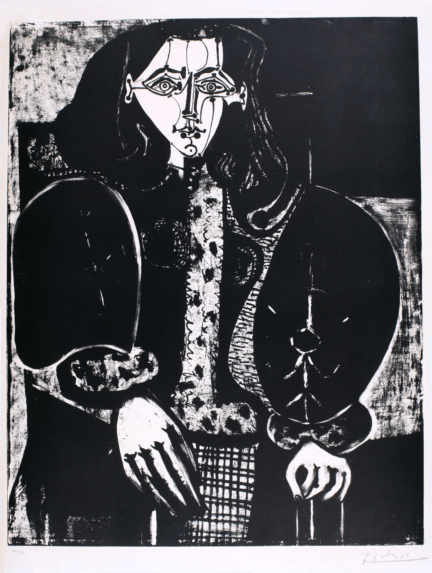 Pablo Picasso, Femme au fauteuil No. 1 (Le manteau polonais)