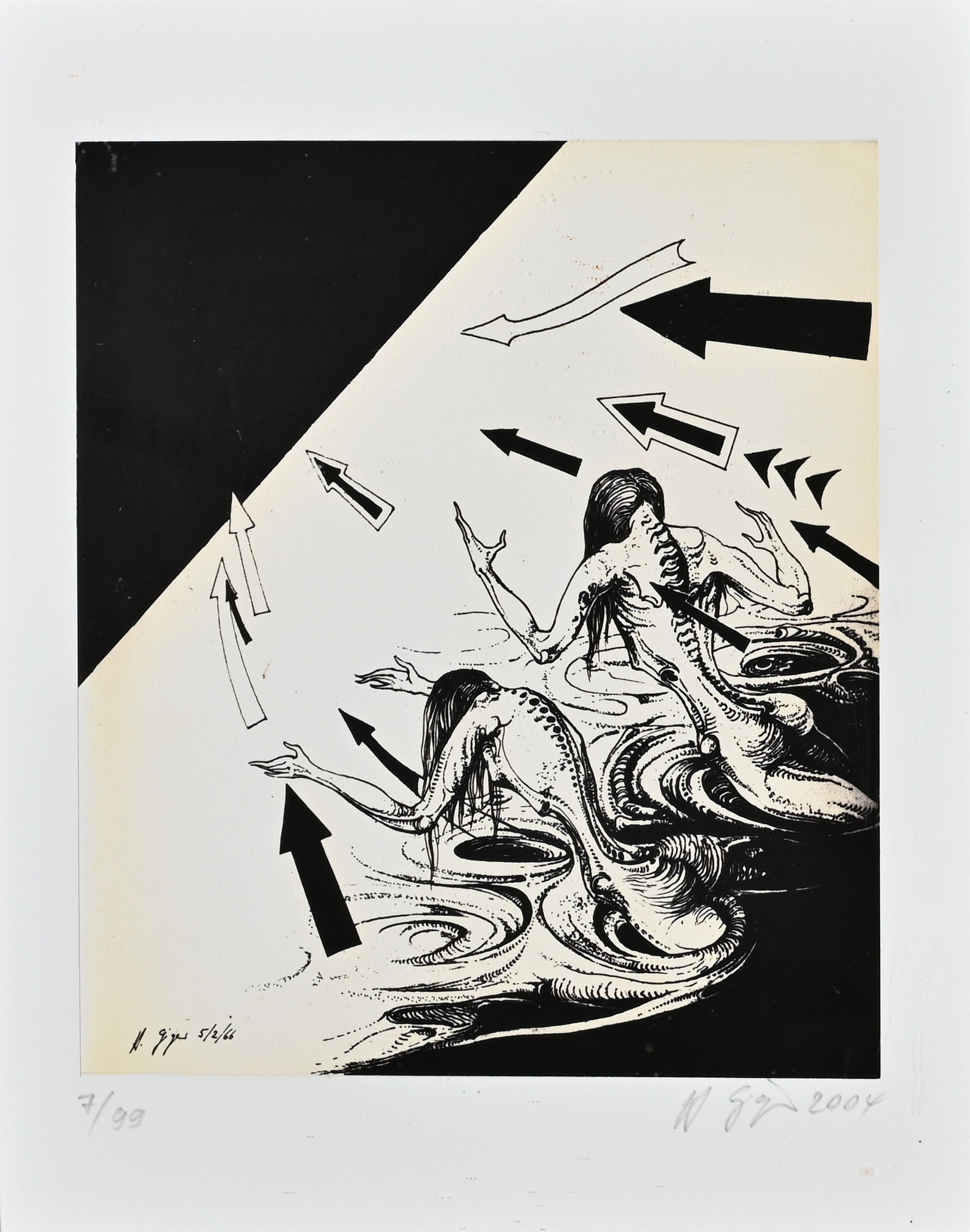 HR Giger, 2 sheets: The Cthulhu News Portfolio