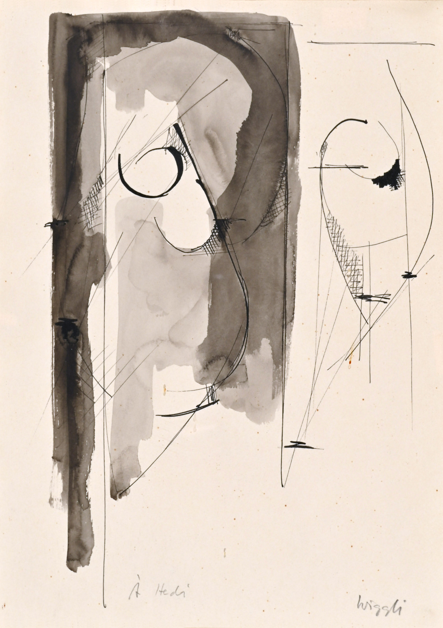 Oscar Wiggli, 2 works: Untitled