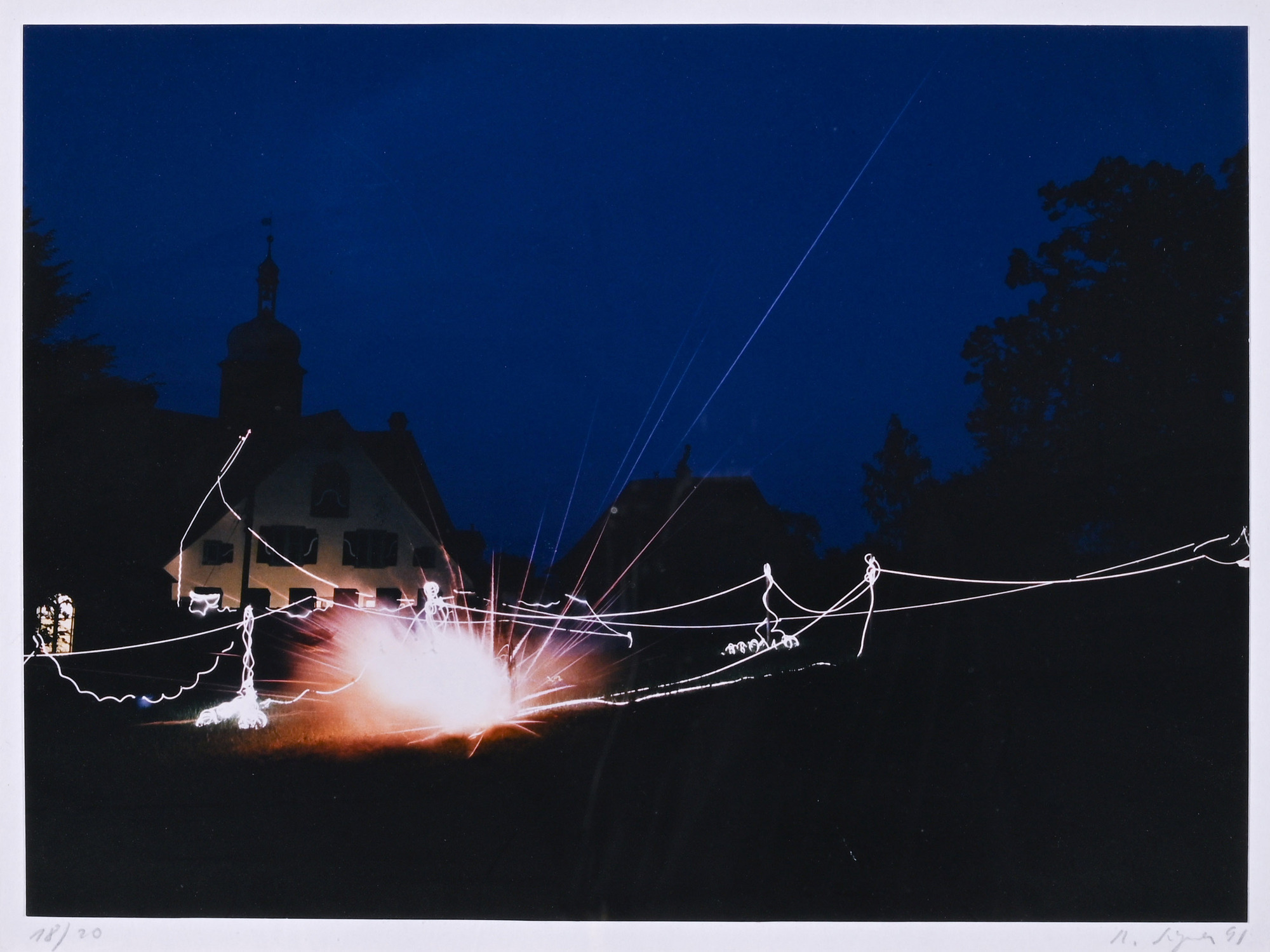 Roman Signer, Untitled (from performance Koffer Schloss Greifenstein)