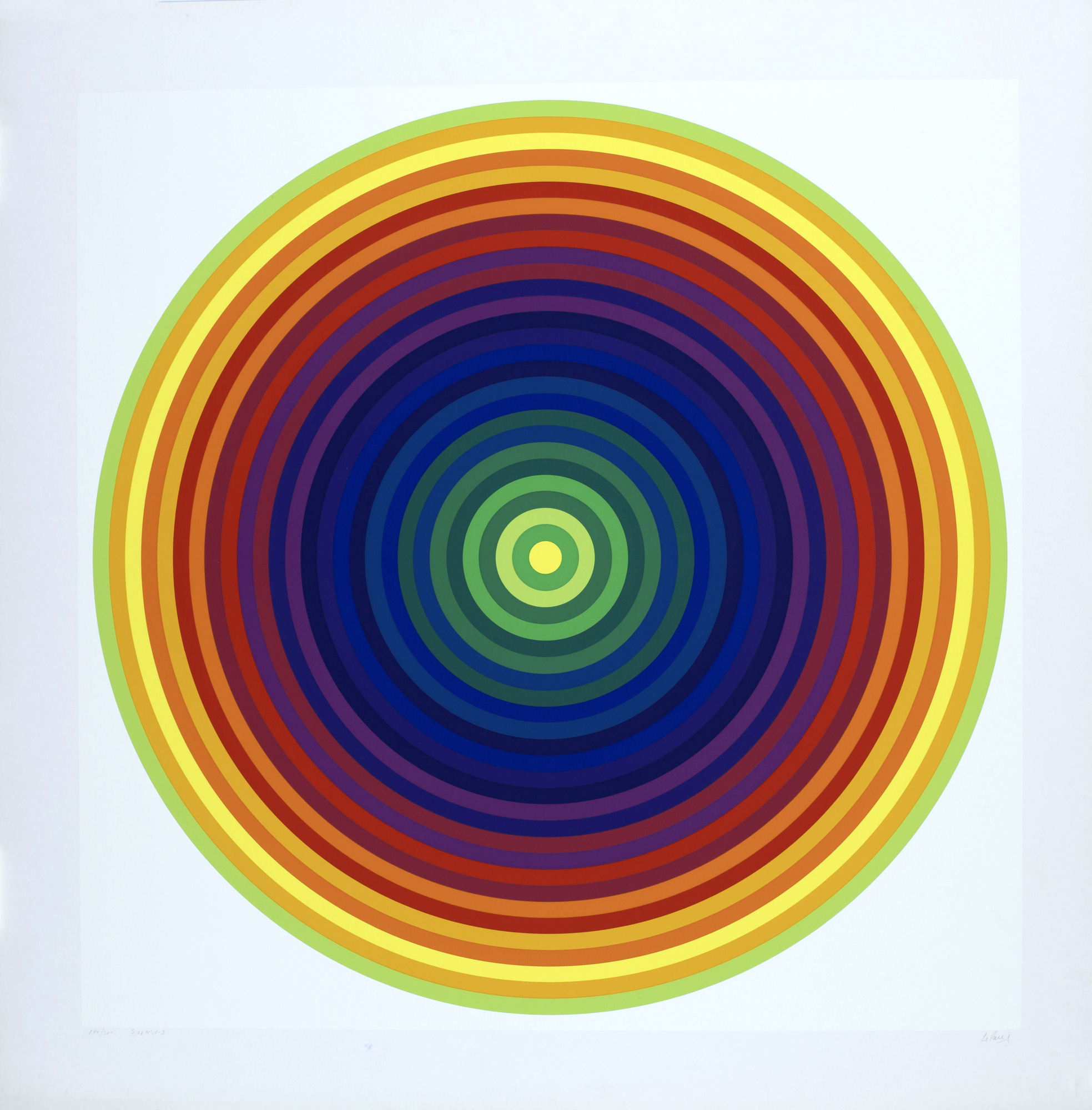 Julio Le Parc , 3 sheets from "Couleur No. 1"