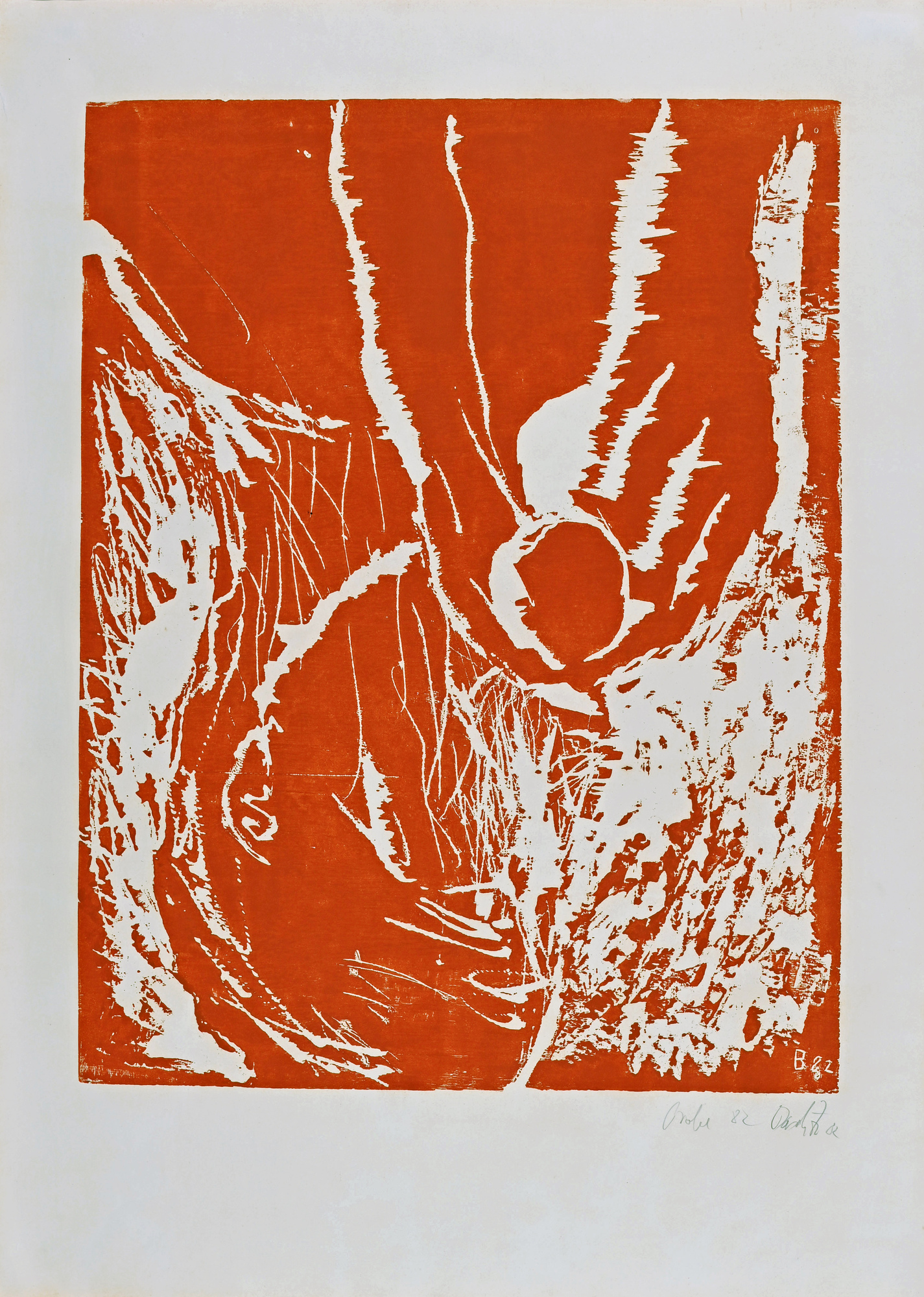 Georg Baselitz, Orangenesser/Profilkopf