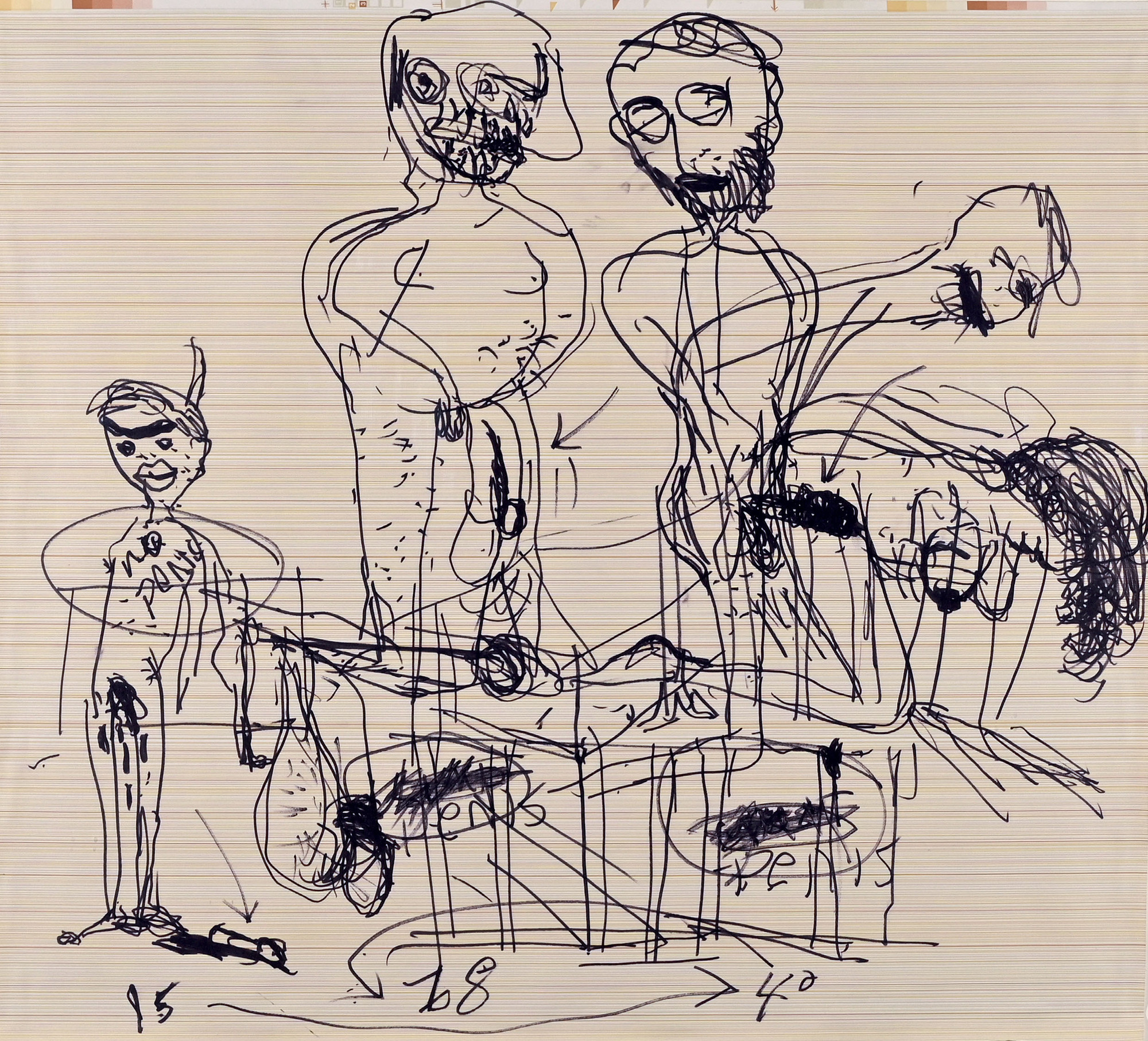 Paul McCarthy, Wallpaper Drawing