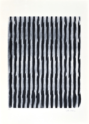 2 Blätter: Walter Leblanc, Ohne Titel; Christian Dotremont, Ohne Titel, 1973