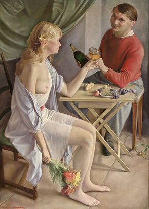 Autoportrait avec une jeune fille