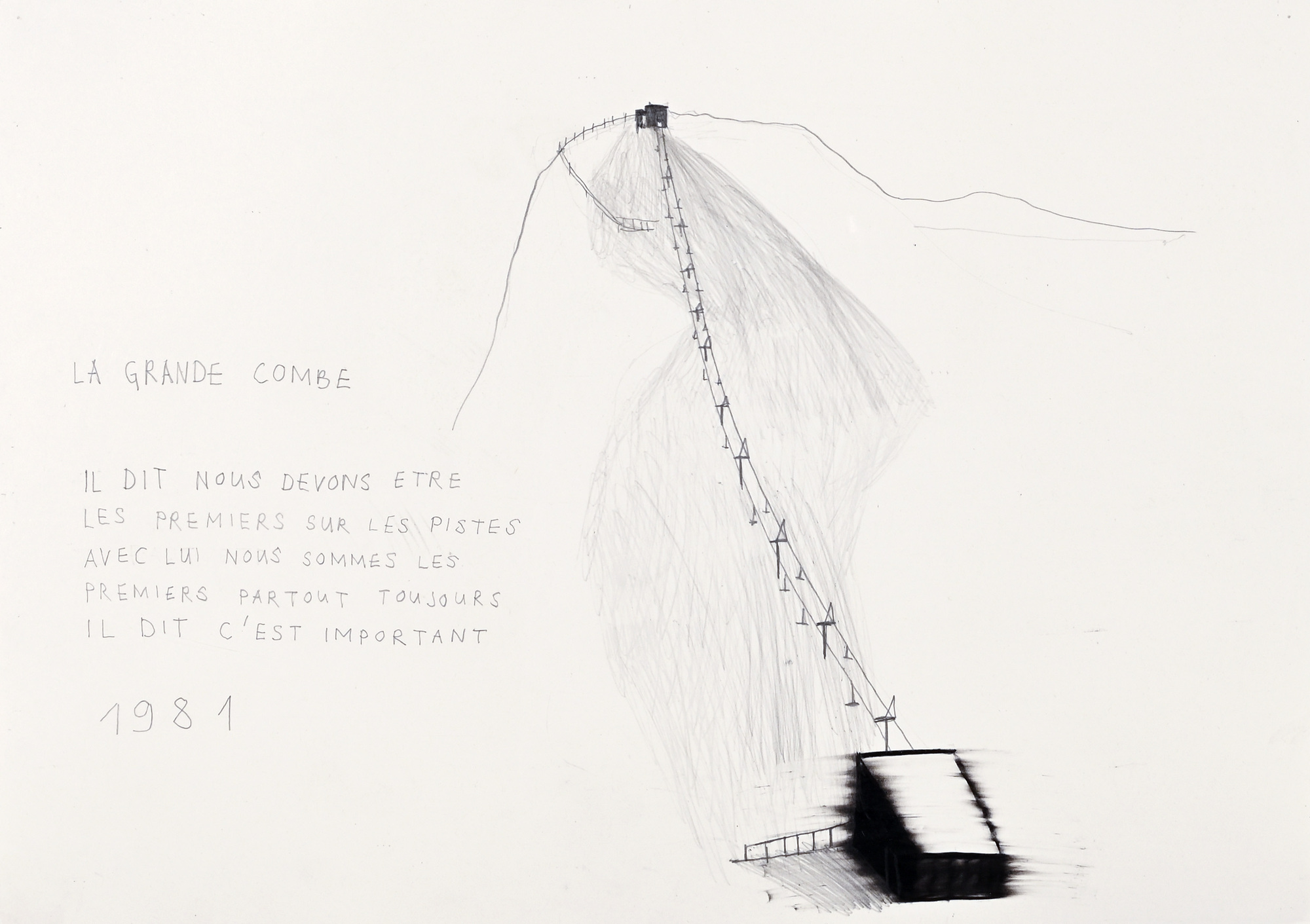 Marc Bauer, 2 Werke: La Grande Combe 1981; Il dira j'aime la Montagne 1985