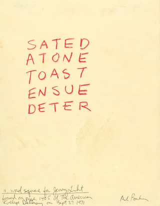 A Word Square for Jenny Licht