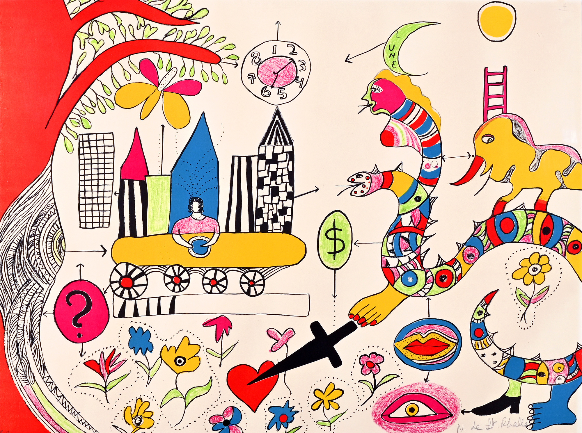 Niki de Saint Phalle, Le Couteau (Rêve d'une jeune fille)