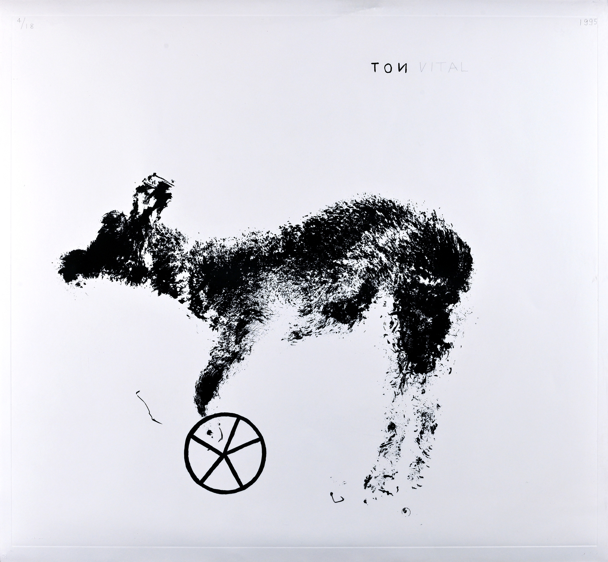 Not Vital, Kalb auf Rad