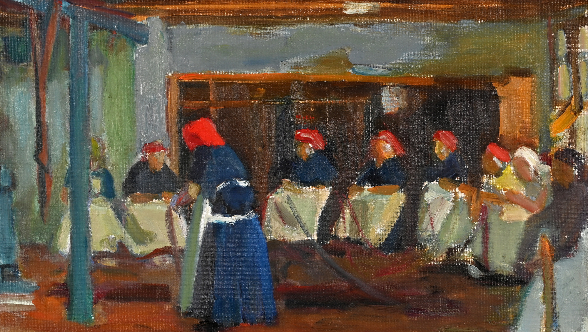 Karl Landolt, Netzstrickerinnen, Holland