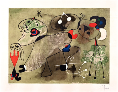 Nach. Composition sur fond vert