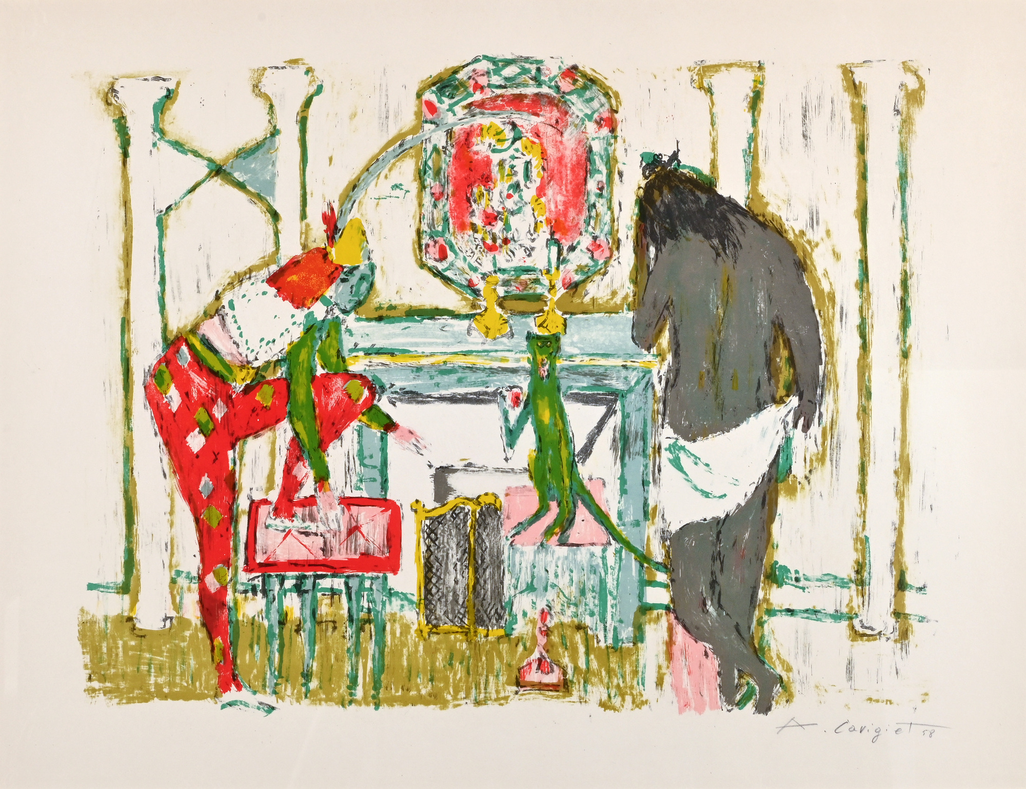 Alois Carigiet, Harlekin mit Diavolo