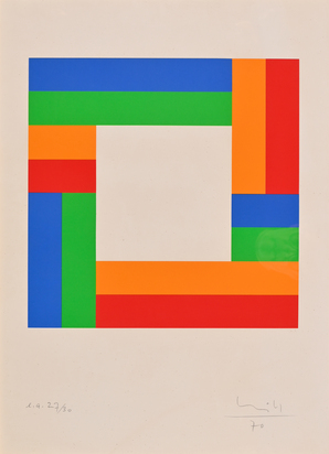 Quadrat in vier Farben