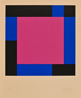 Purpurquadrat in gegenläufigen Progressionen