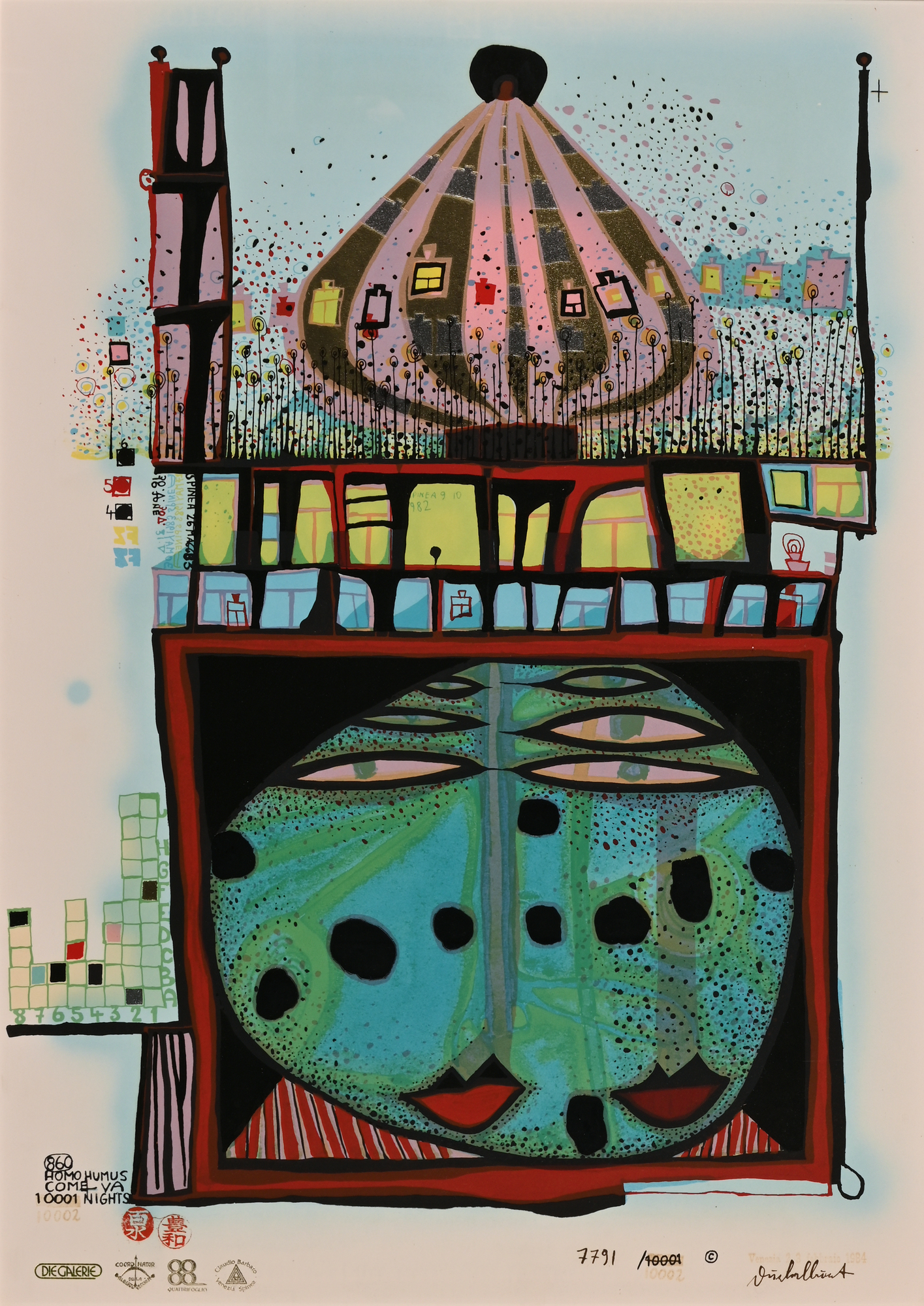 Friedensreich Hundertwasser, 10002 nights Homo Humus come va how do you do