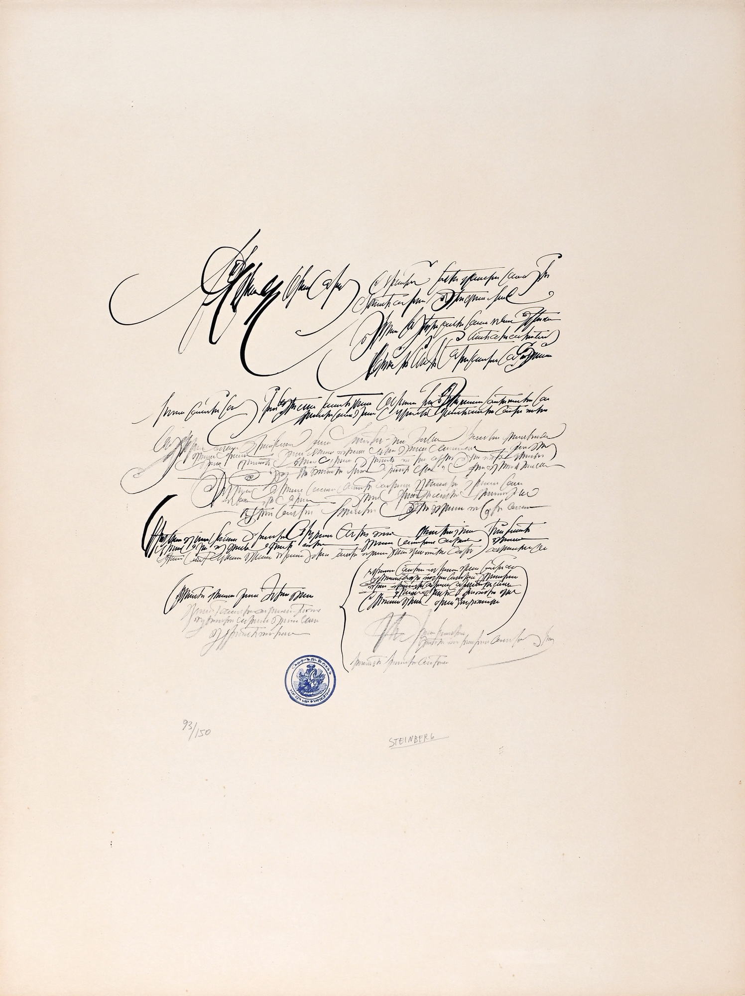 Saul Steinberg, Ohne Titel (False Documents)