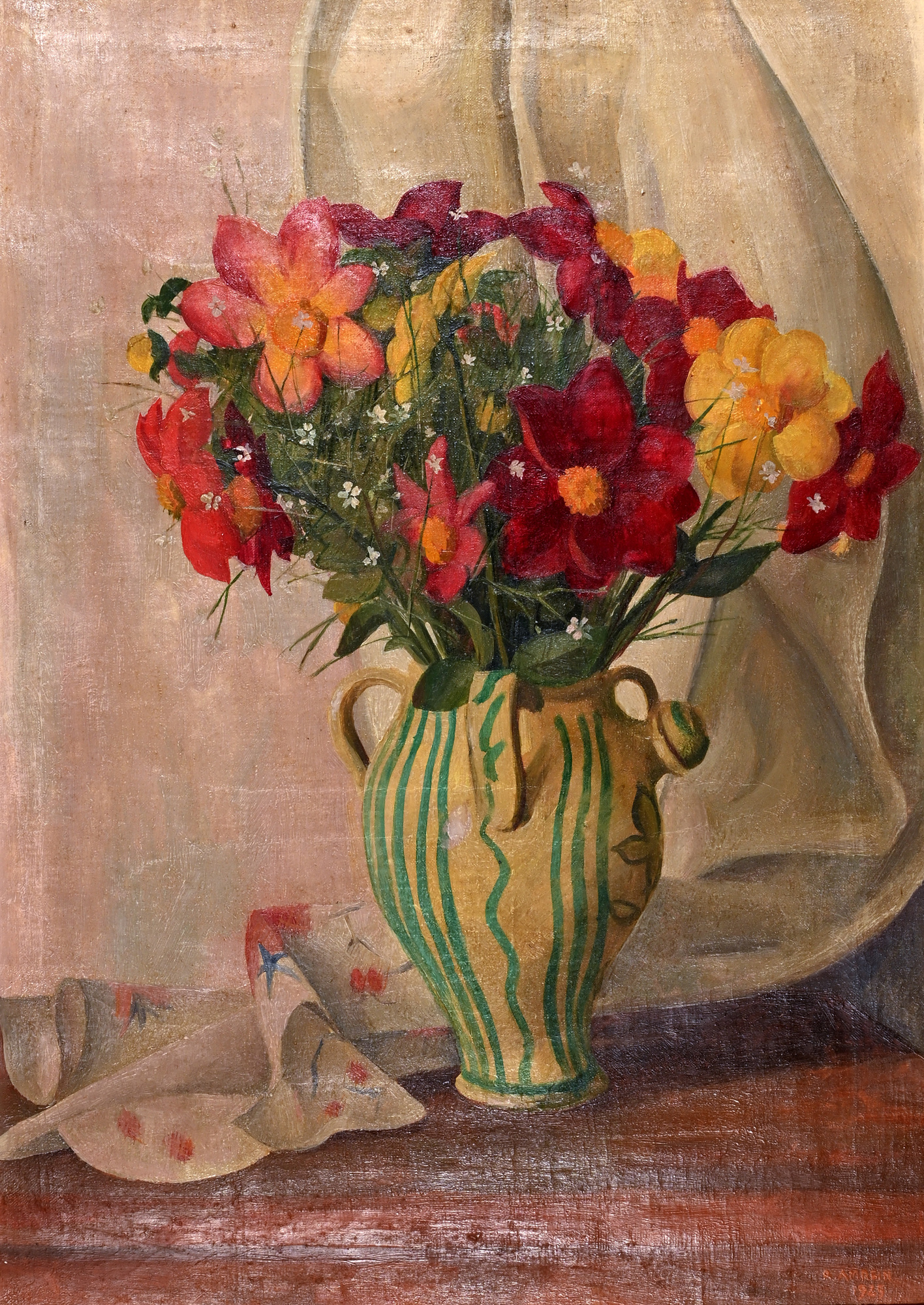 Robert Amrein, Stillleben mit Anemonen