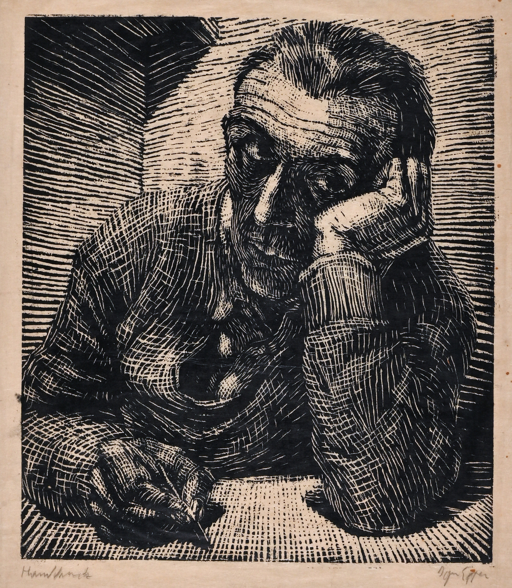 Ignaz Epper, Schreibender Mann