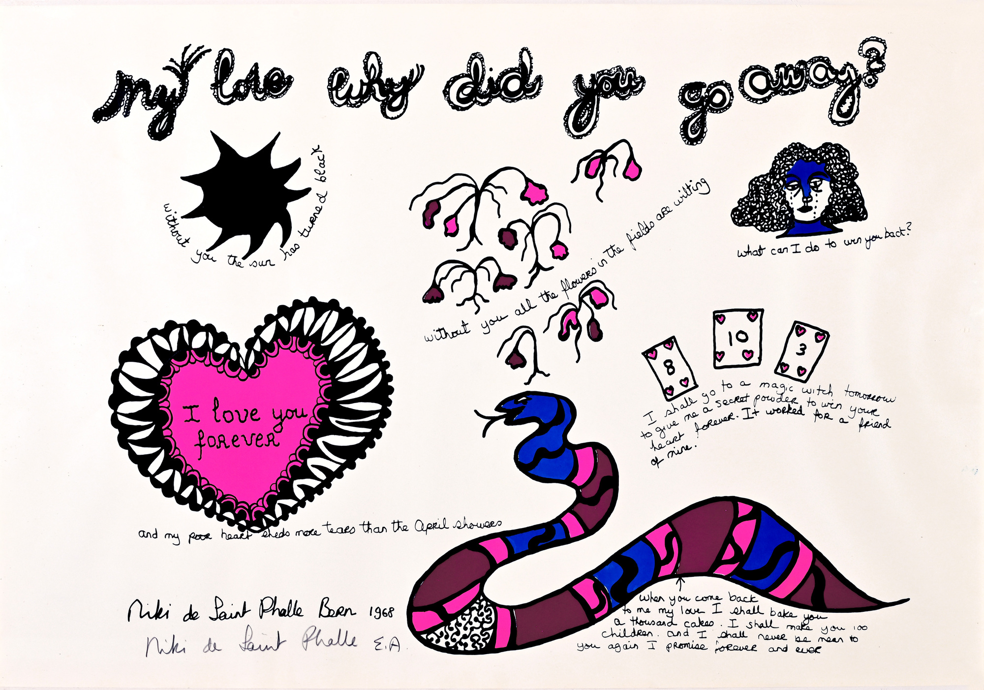 Niki de Saint Phalle, My Love Why Did You Go Away?