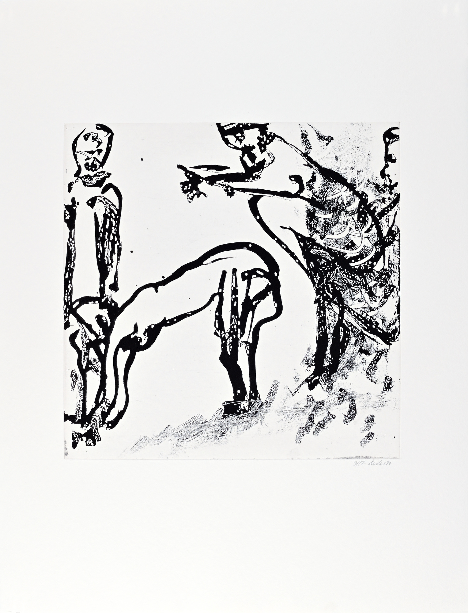 Martin Disler, Mappe. Gioco Nero