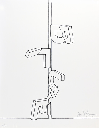 Bent Blue, aus "Graphikmappe des Schweizerischen Kunstvereins"