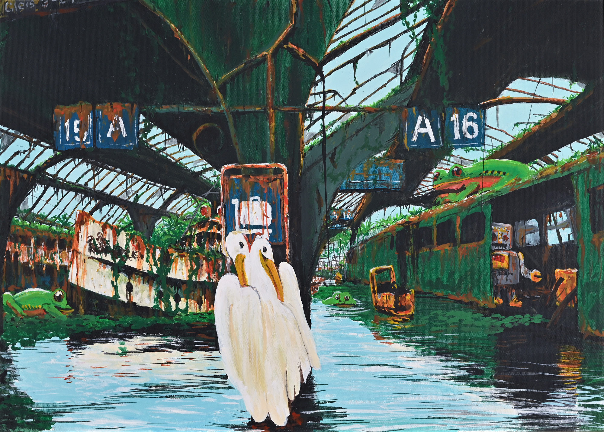 Fred Engelbert Knecht, Bahnhof