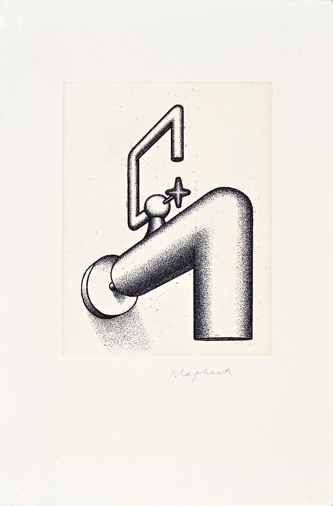 Konrad Klapheck, Die Selbstsichere