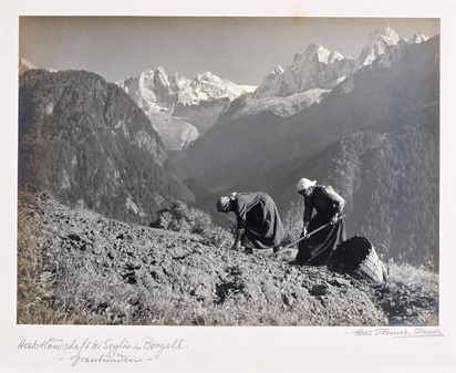 Herbstlandschaft bei Soglio im Bergell, Graubünden