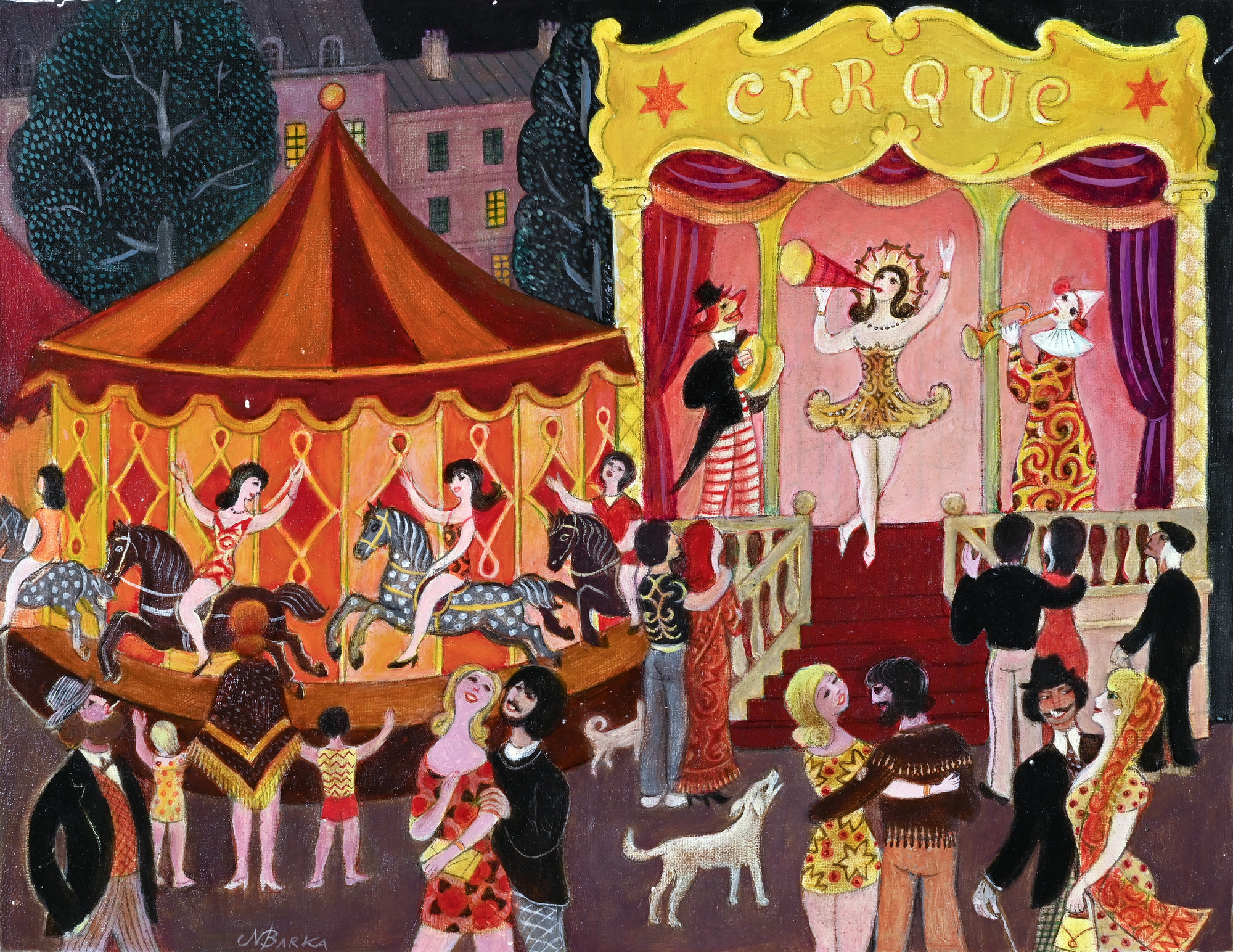 Nina Barka, Fête foraine