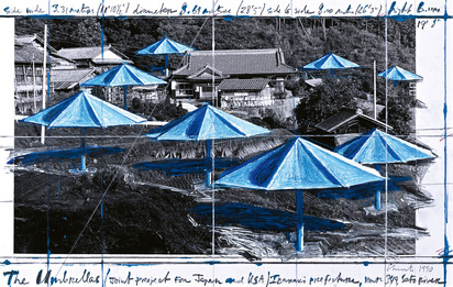 The Umbrellas (Joint Project for Japan and USA) Ibaraki prefecture, Route
