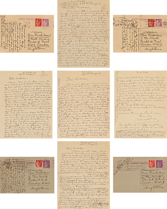 5 Briefe und 4 Karten an Ben Nicholson