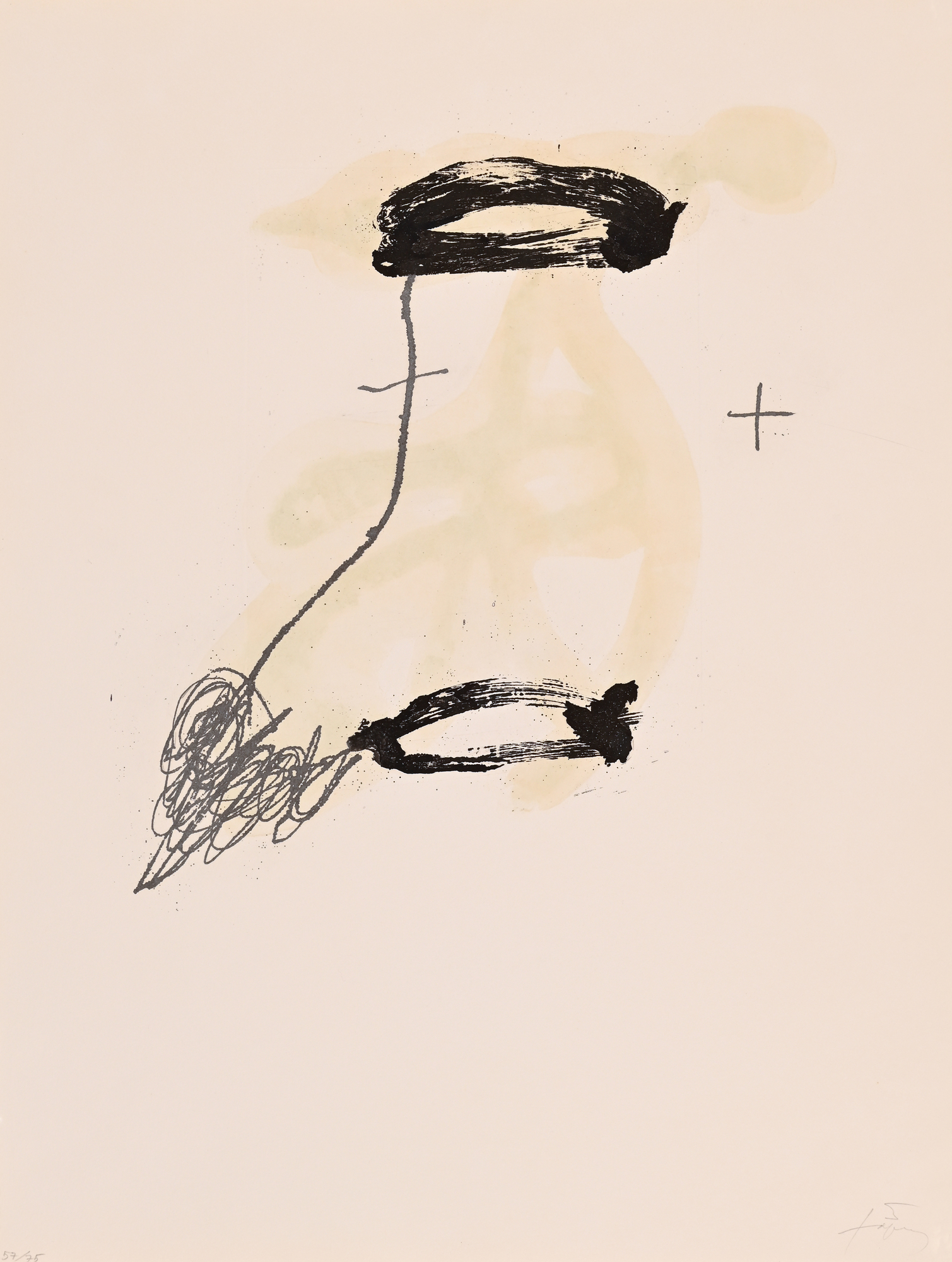 Antoni Tàpies, Portfolio. Un fragment de statue dans l’herbe d’un enclos encore désert