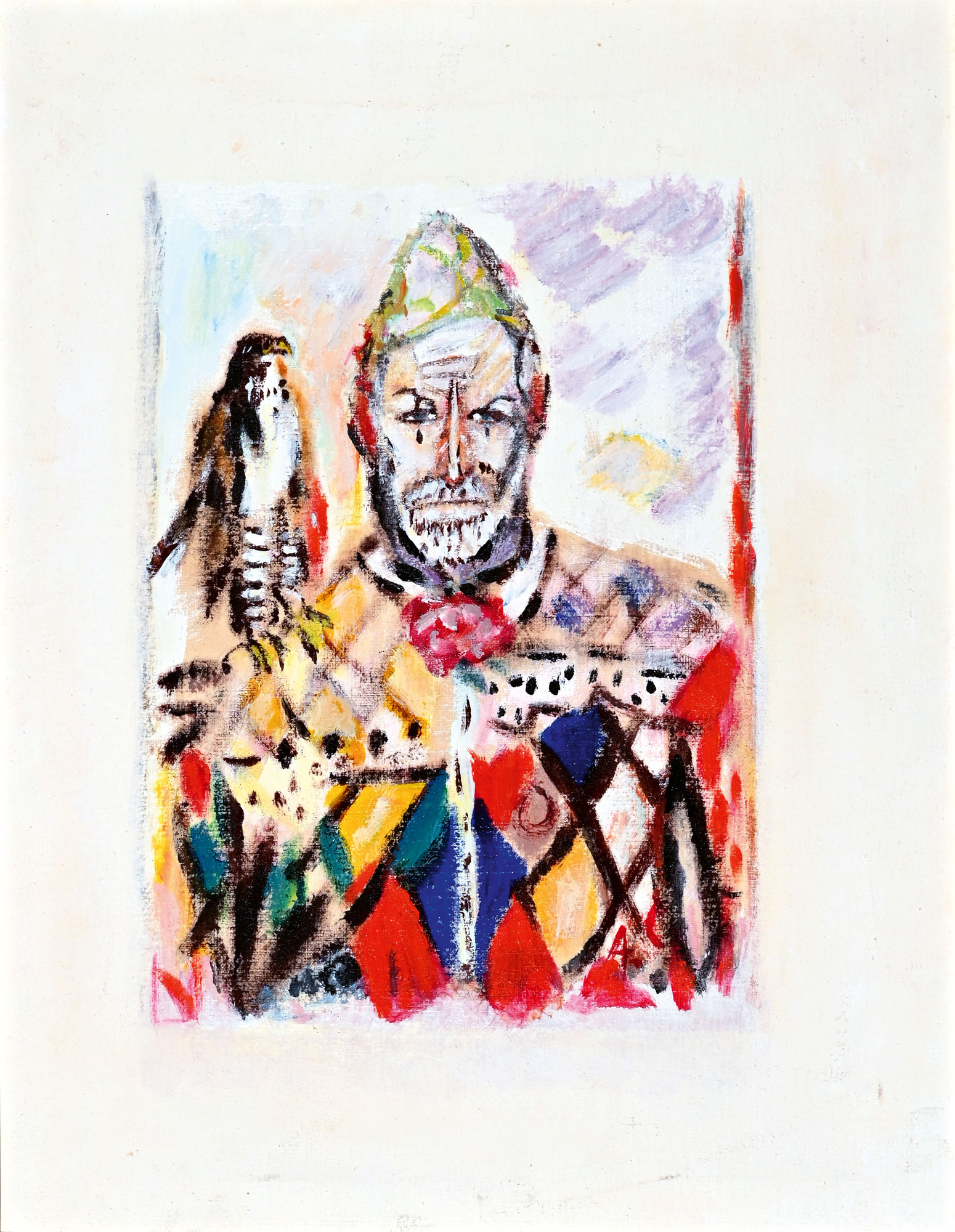 Alois Carigiet, Harlekin mit Falke