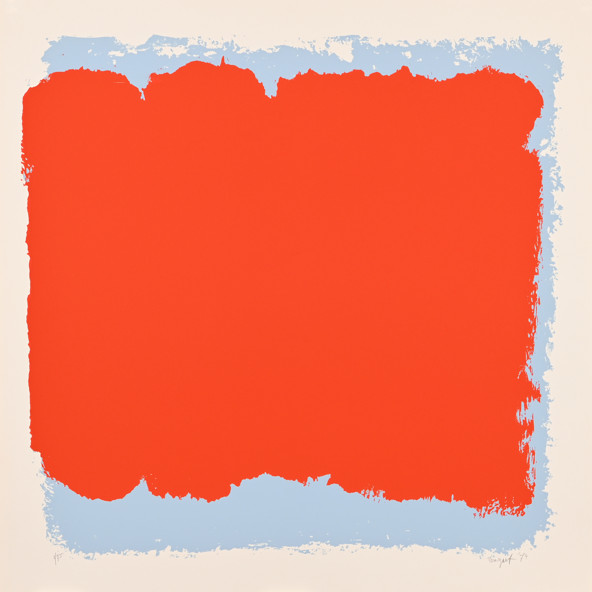 Bram Bogart, Mappe. 5 Serigrafien