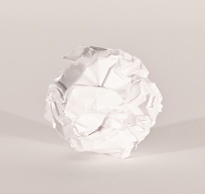Work No. 88 (A4 Sheet of paper crumpled into a ball)