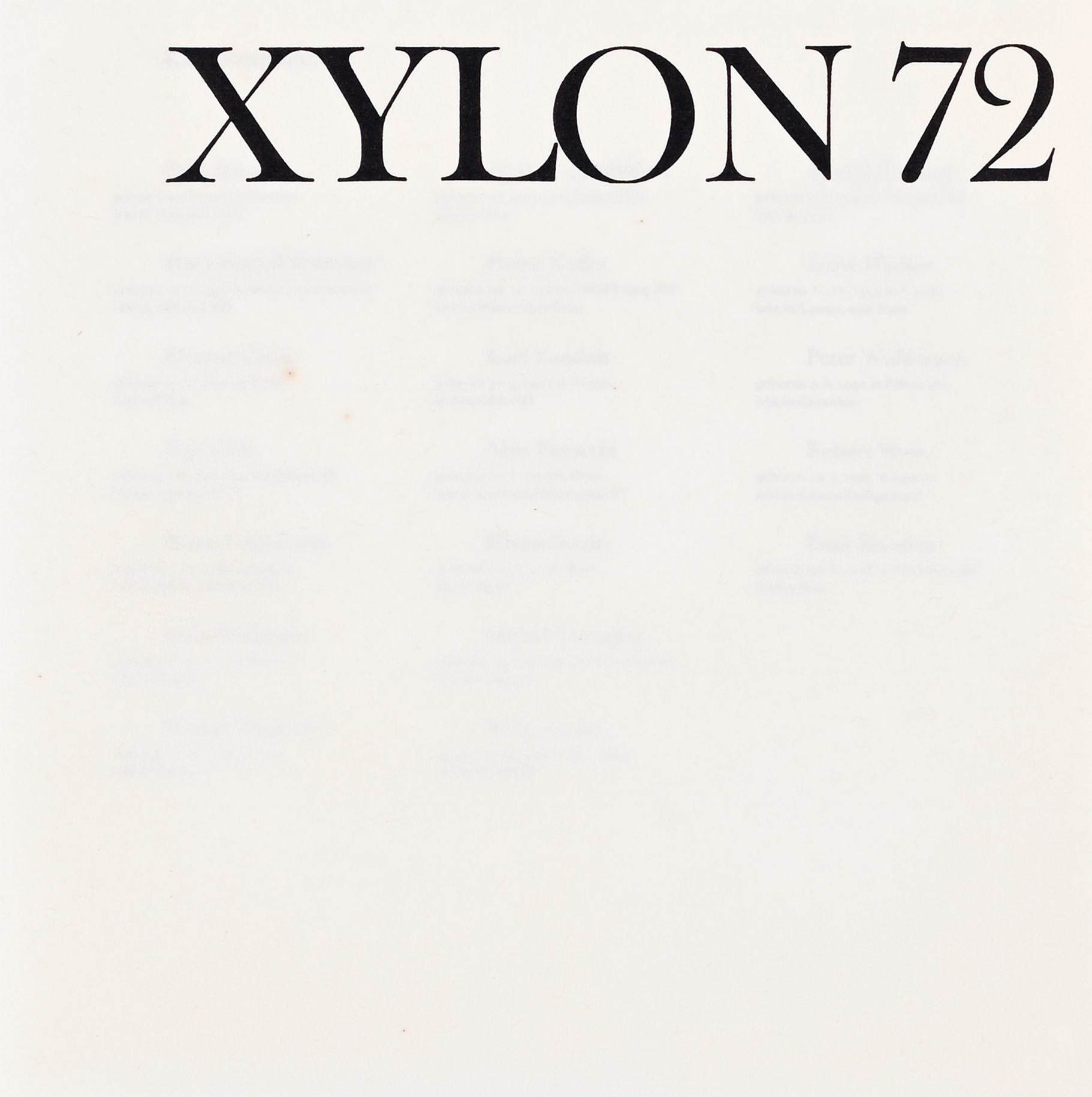 Xylon, art portfolio. XYLON72