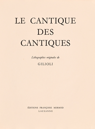 Portfolio. Le Cantique des Cantiques