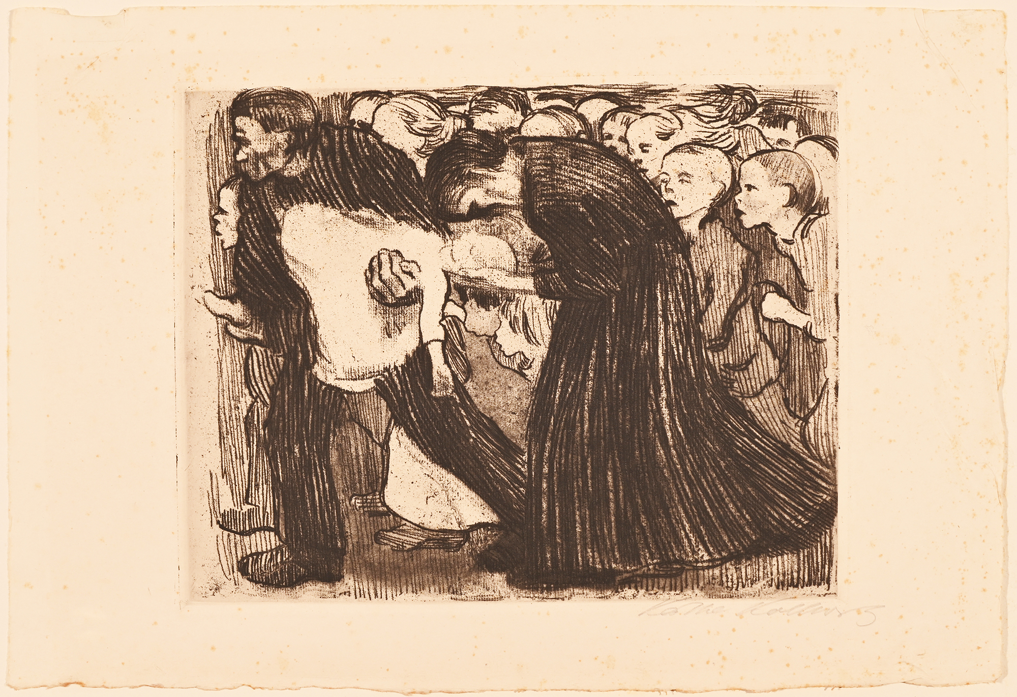Käthe Kollwitz, Überfahren (Tod des Kindes)