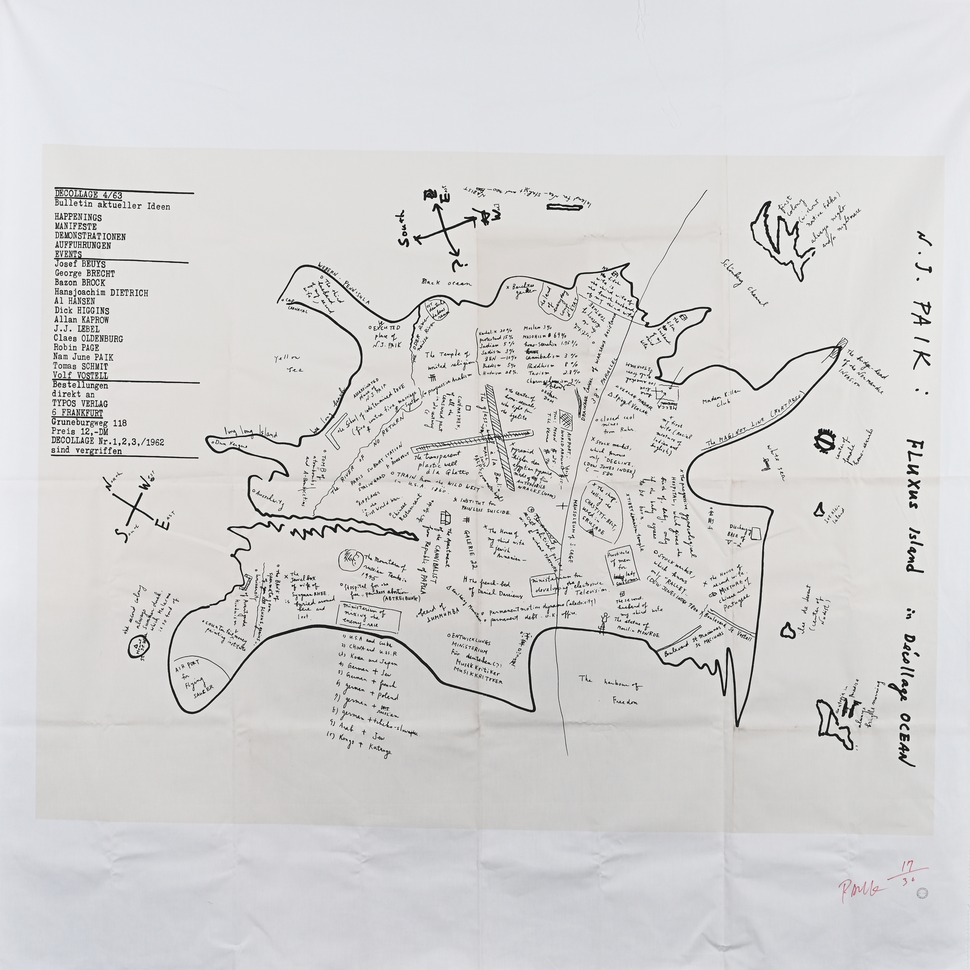 Nam June Paik, Fluxus Island in Decollage Ocean