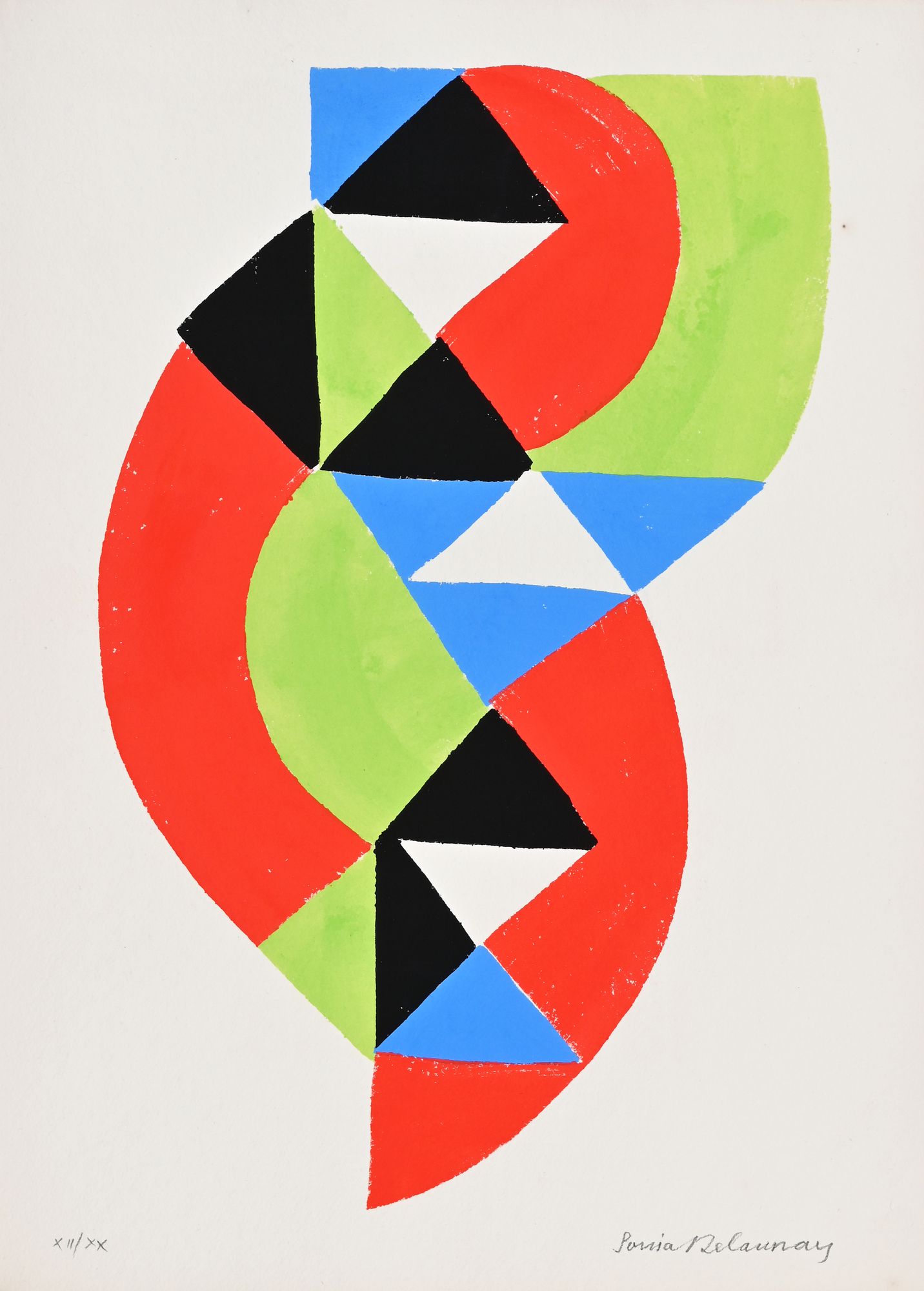 Sonia Delaunay, 2 Blätter aus "Rythmes - Couleurs"