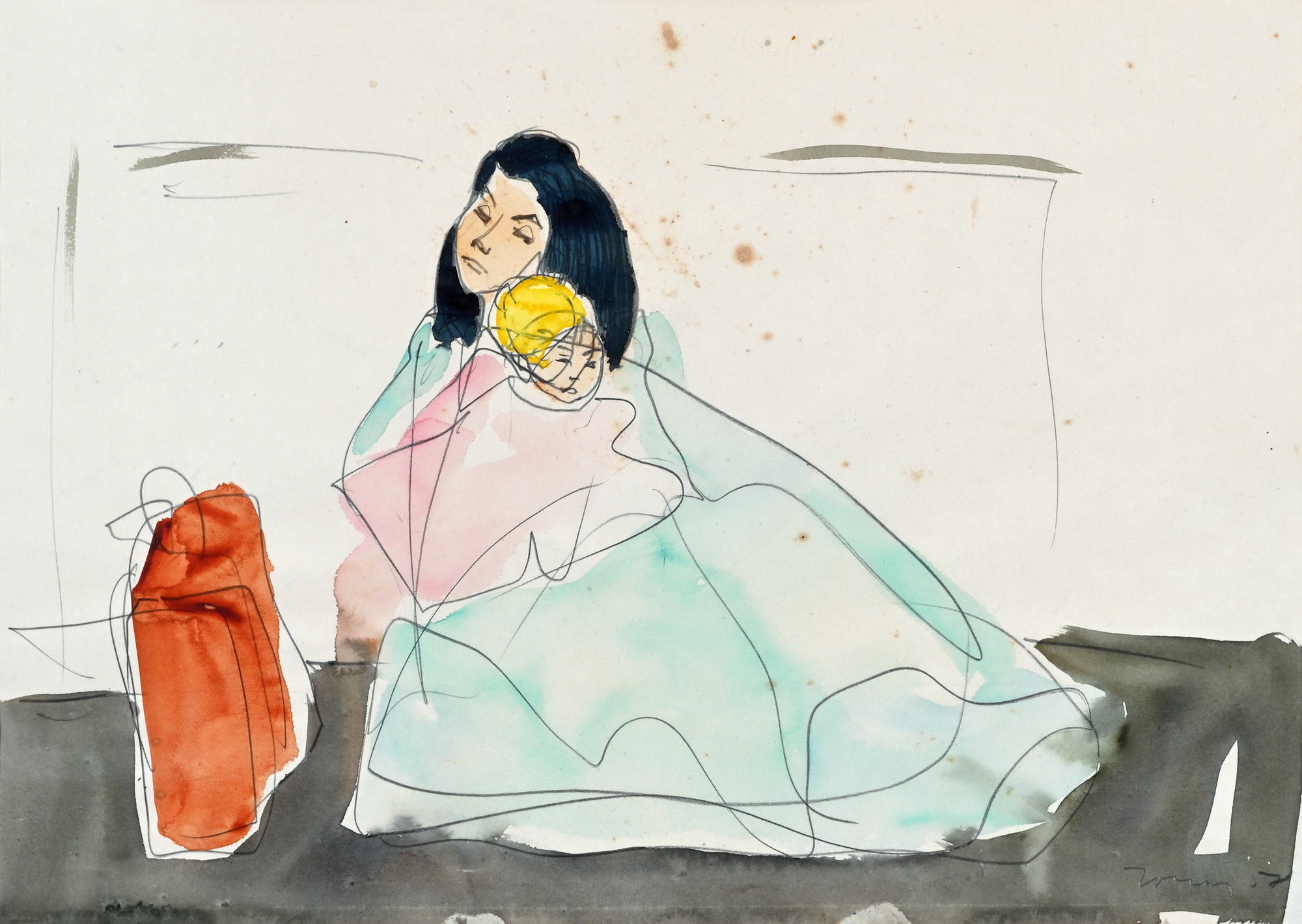 Walter Jonas, Mutter mit Kind