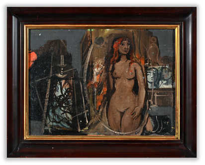 Stehender Akt (Atelier)