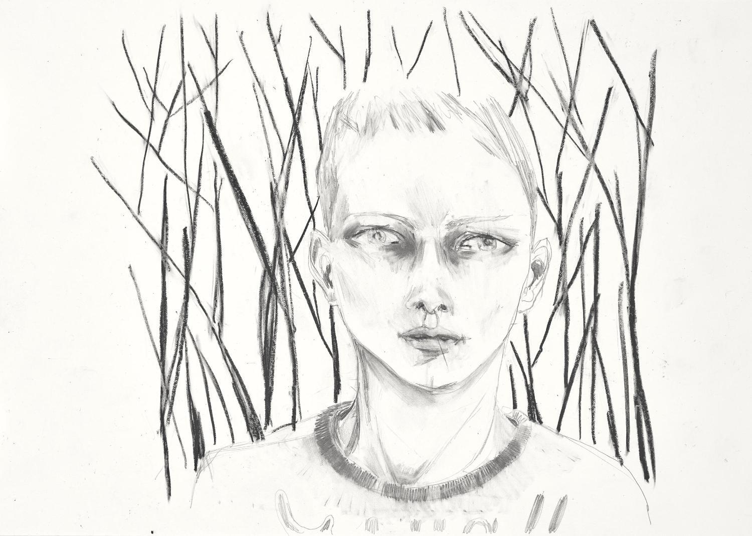 Marc Bauer, 2 drawings: Untitled